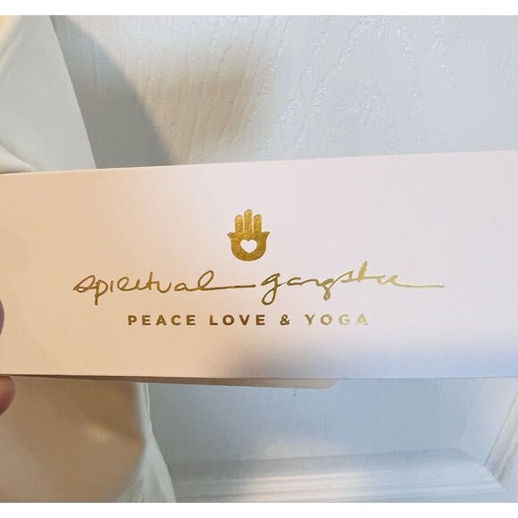 Spiritual Gangster Kaci Asymmetric Active Dress Small White Biker Shorts NWT - Picture 10 of 13